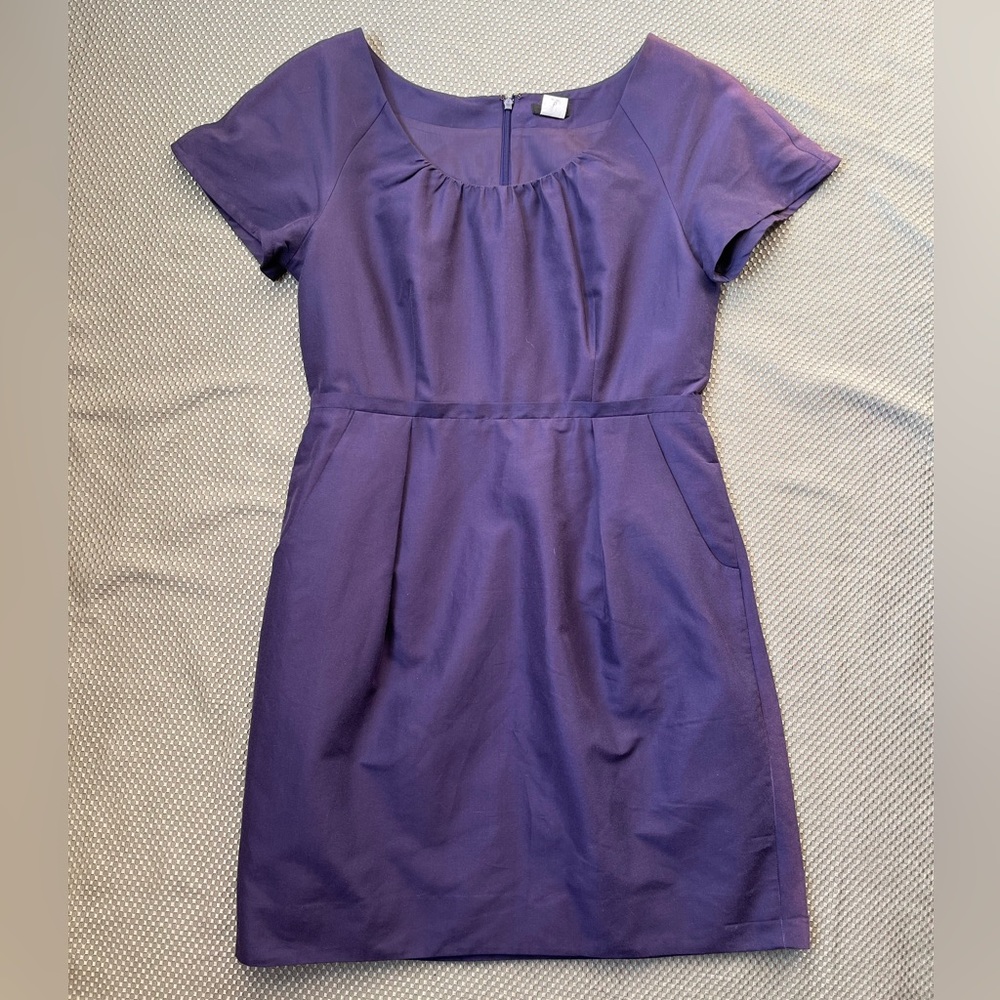 Purple silk dress